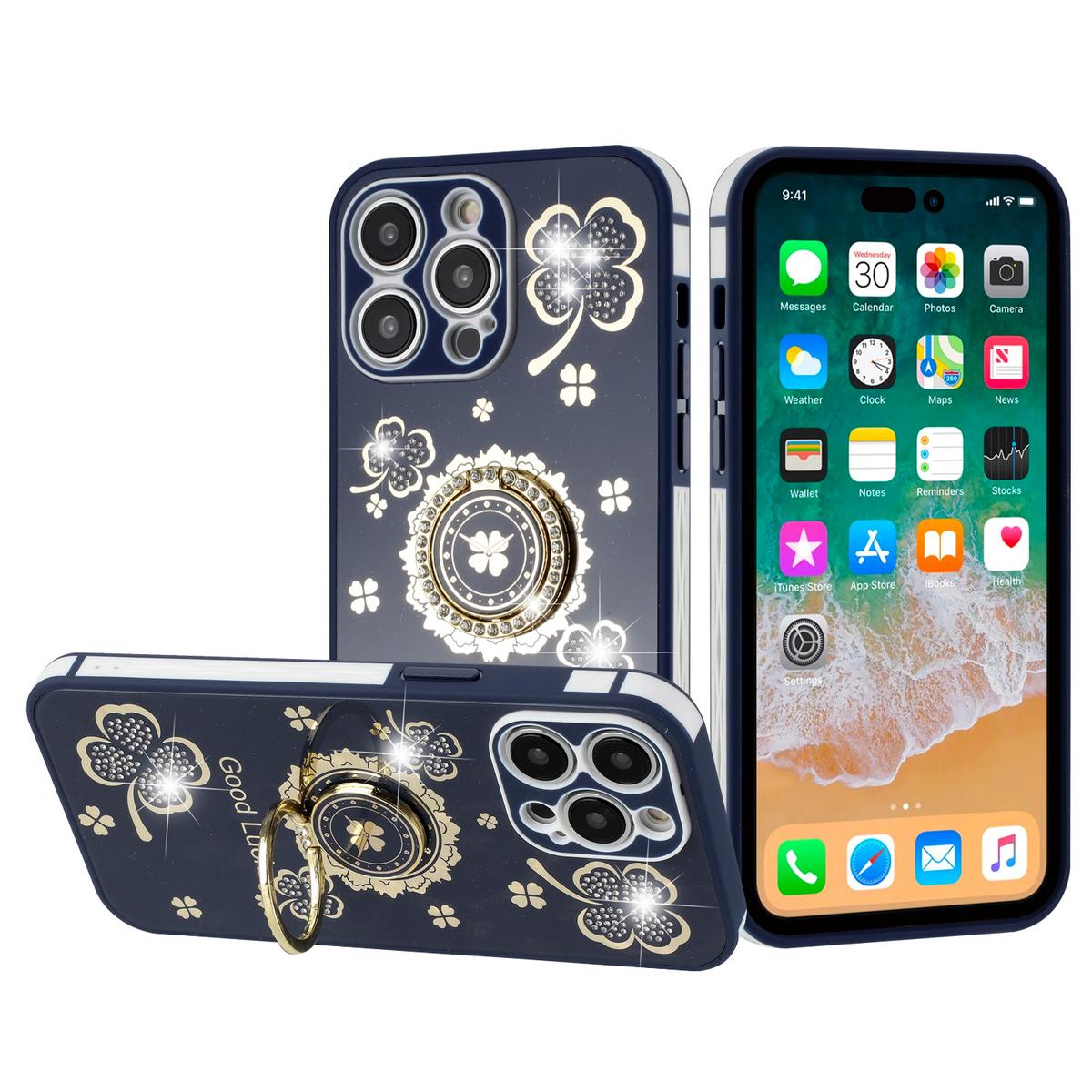 Apple iPhone 14 PRO 6.1" SPLENDID Glitter Good Luck Floral Soft TPU Case Cover – Charming & Protective, photo 3 of 10