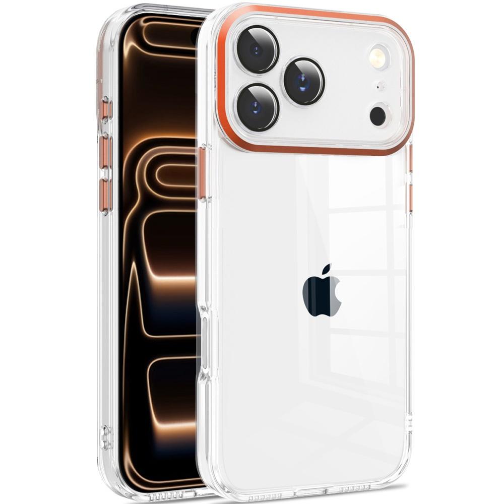 Apple iPhone 18 Pro Max Transparent Clear Hybrid with Matching Metal Buttons and Camera Protection - Available in Multiple Colors, photo 5 of 7