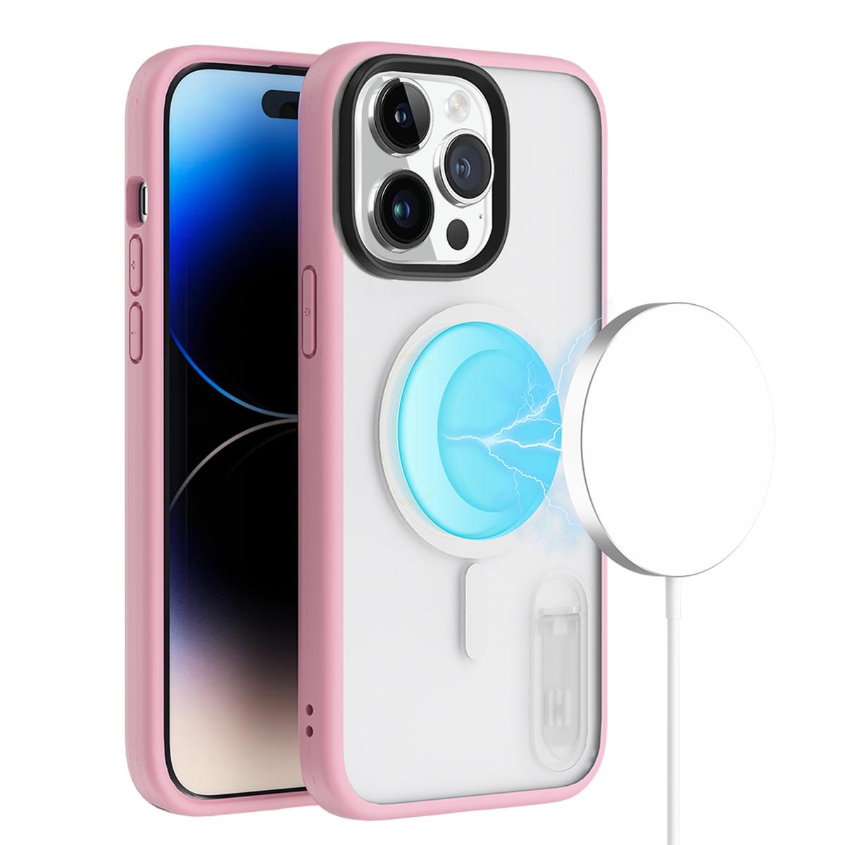 iPhone 14 PRO 6.1" Greatest Clear Acrylic [Magnetic Circle] Tough Shockproof Hybrid Case with Metal Buttons – Heavy-Duty & MagSafe Compatible, photo 7 of 17