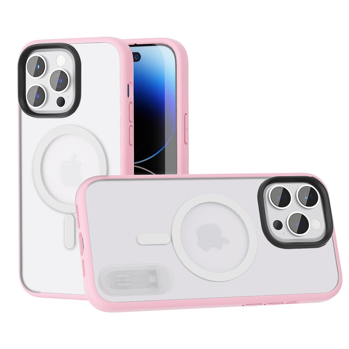 iPhone 14 PRO 6.1" Greatest Clear Acrylic [Magnetic Circle] Tough Shockproof Hybrid Case with Metal Buttons – Heavy-Duty & MagSafe Compatible, photo 8 of 17