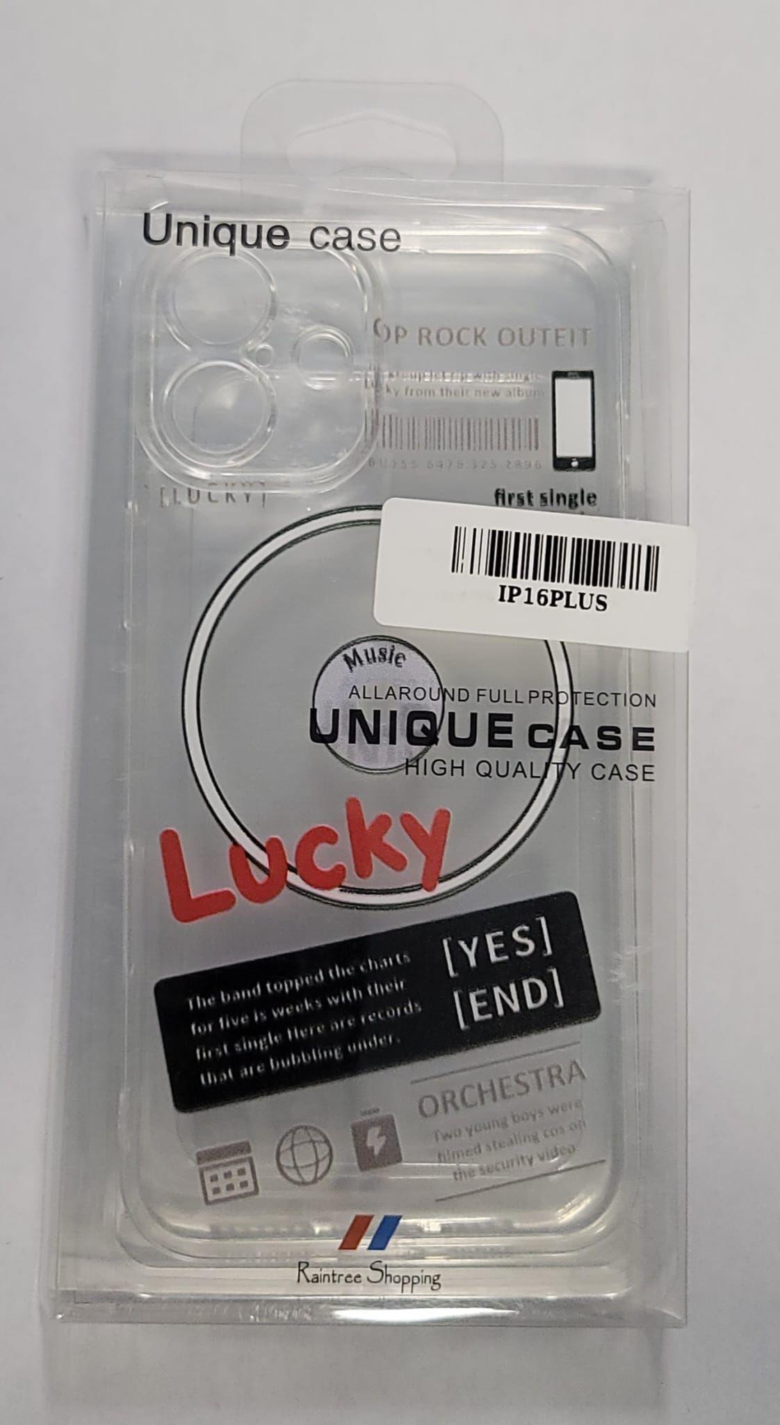 “Lucky” Music CD Design iPhone 16 Plus Case – Clear Cover