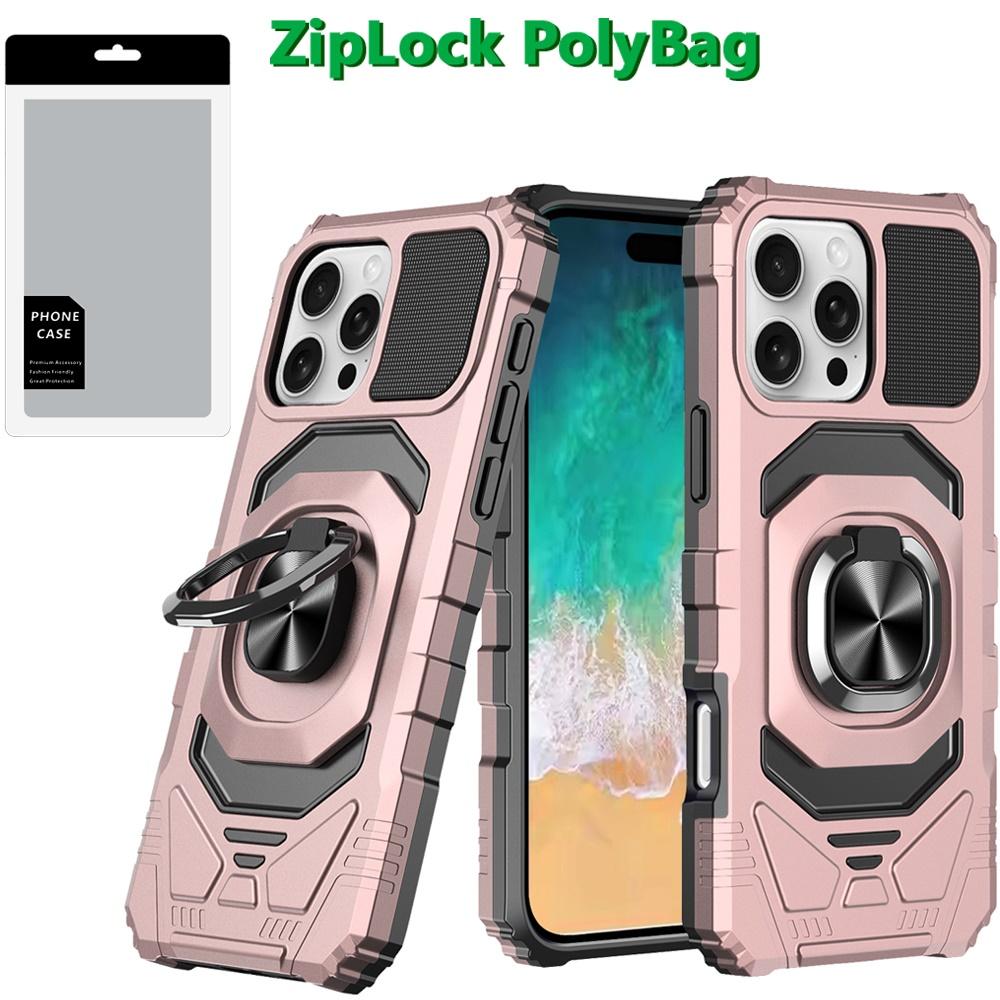 iPhone 16 Pro Max 6.9-Inch Robotic Hybrid Case – Shockproof Rugged Cover with Built-in Magnetic Ring Stand & Kickstand Function, Full-Body Protection, photo 5 of 8