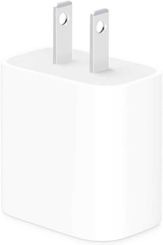 Apple Genuine 20W USB-C Wall Charger – Original Compact Adapter – Fast Charge for iPhone 8, 11, 12, 13, 14, 15, 16