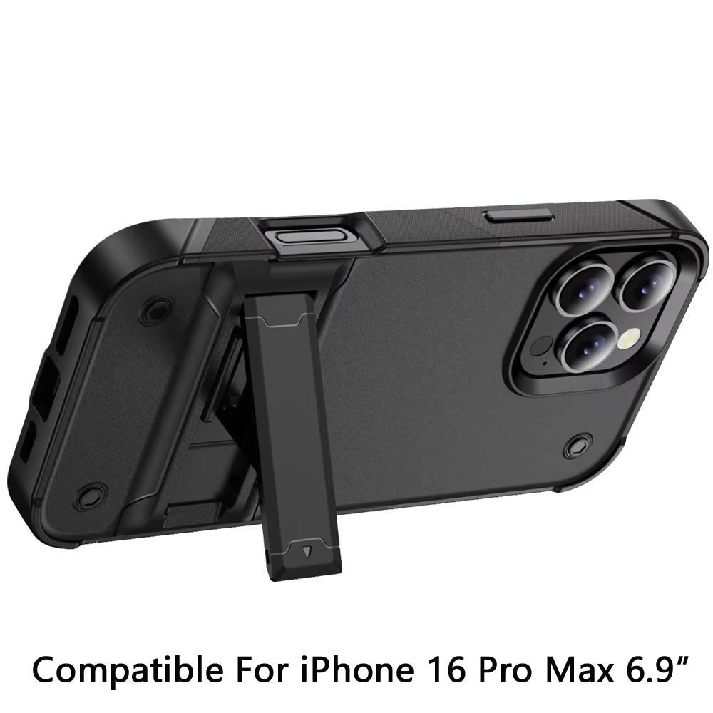 iPhone 16 Pro Max 6.9-Inch Thunder Kickstand Hybrid Case – Rugged Shockproof Cover with Built-in Stand & Dual-Layer Protection, photo 3 of 4