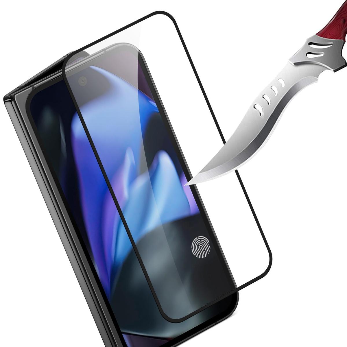 Google Pixel 10 Pro Fold Black Edge Tempered Glass Screen Protector, photo 2 of 2