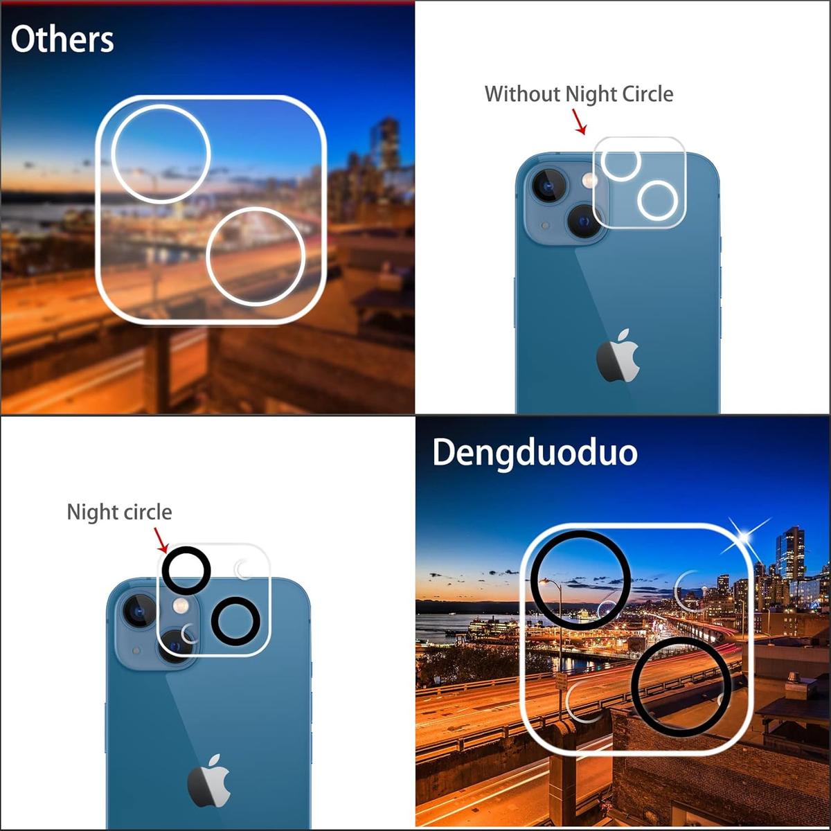 Glass Camera Lens Protector for iPhone 13 – Ultra-Clear, Scratch Resistant, Easy Installation, photo 3 of 6