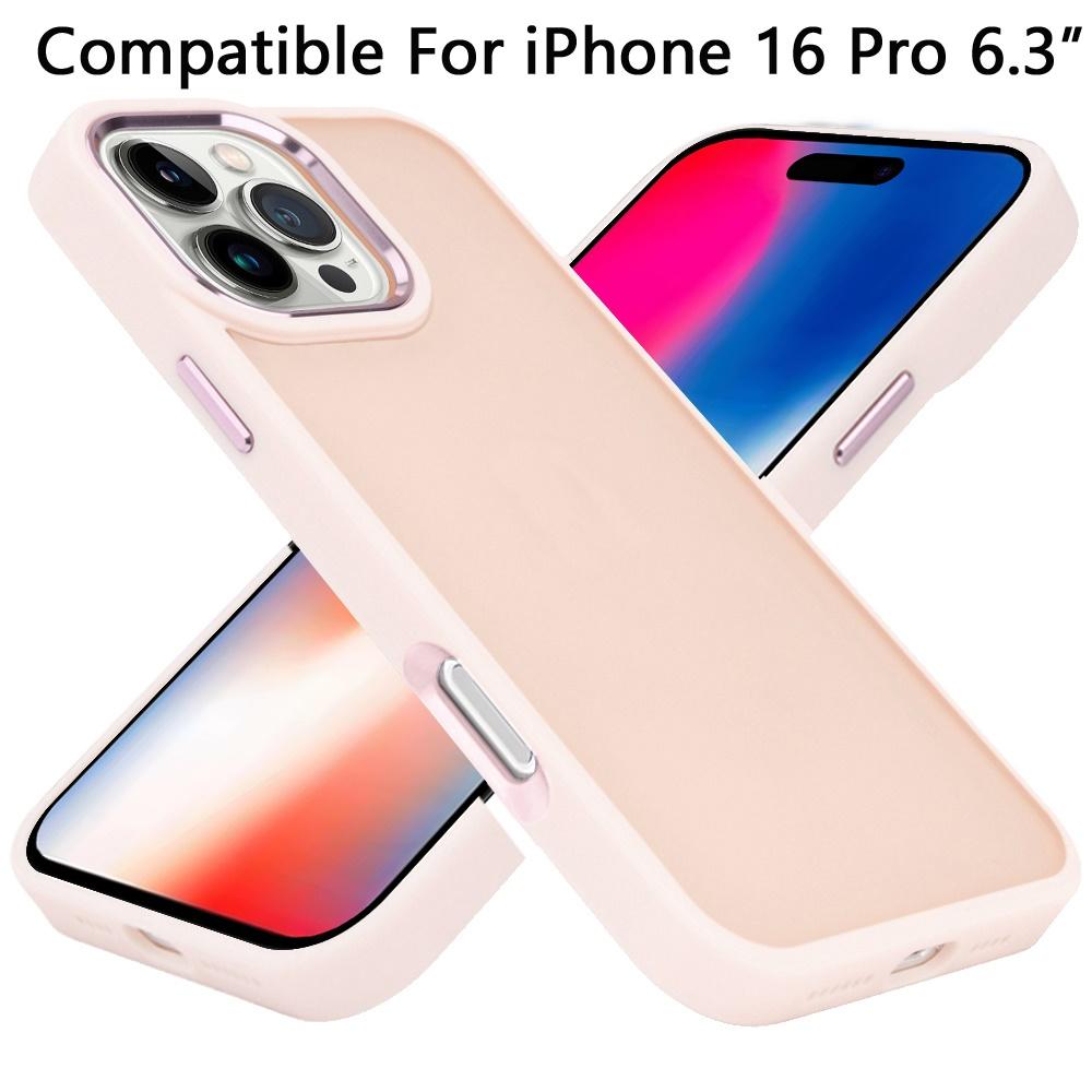 iPhone 16 Pro 6.3" Polished Oil Acrylic Hybrid Case | Thick Clear Back with Metal Buttons & Shockproof Protection, photo 6 of 7