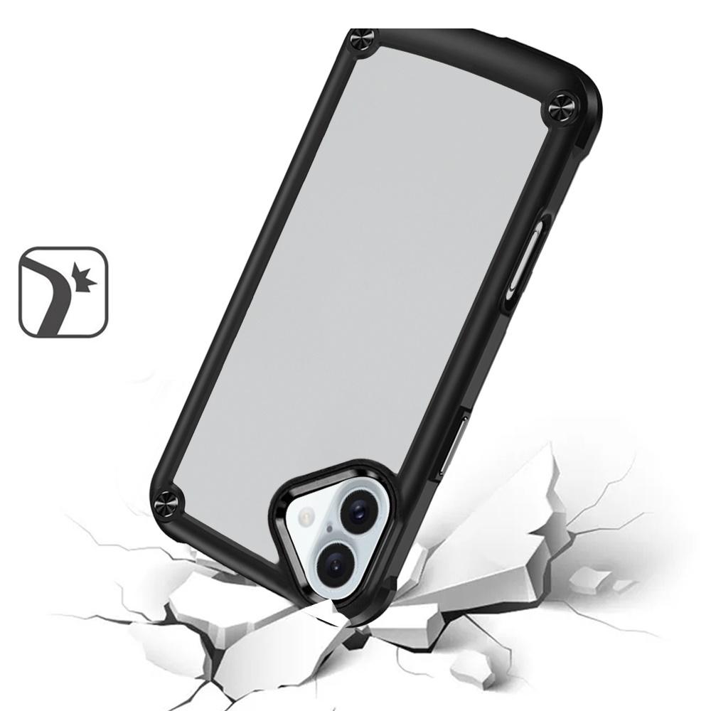 iPhone 16 6.1" CaseX Transparent Hybrid – Metal Buttons & Camera Guard, photo 2 of 6