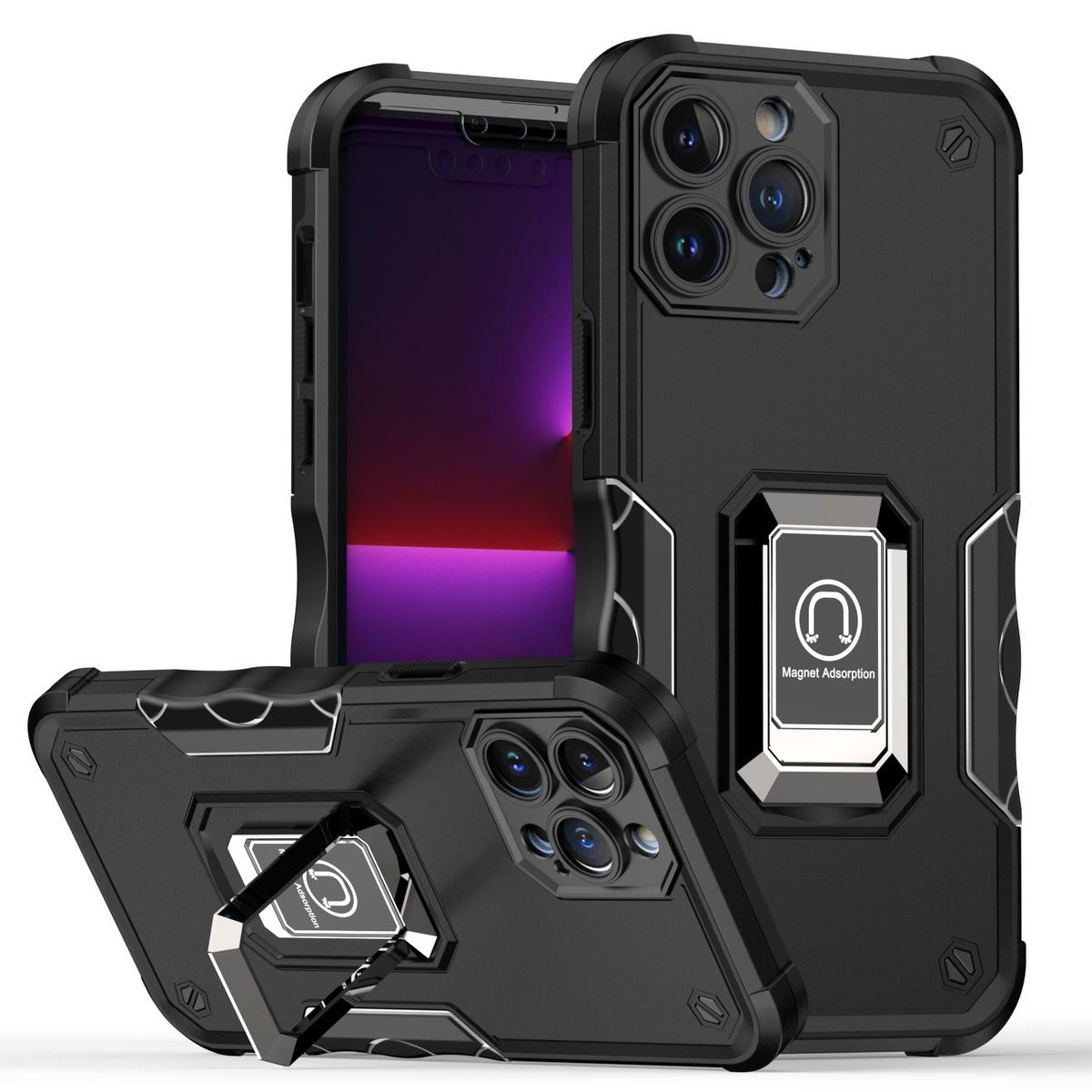 Apple iPhone 11 Pro MAX (XI6.5) OPTIMUM Magnetic Ring Stand Hybrid Case Cover