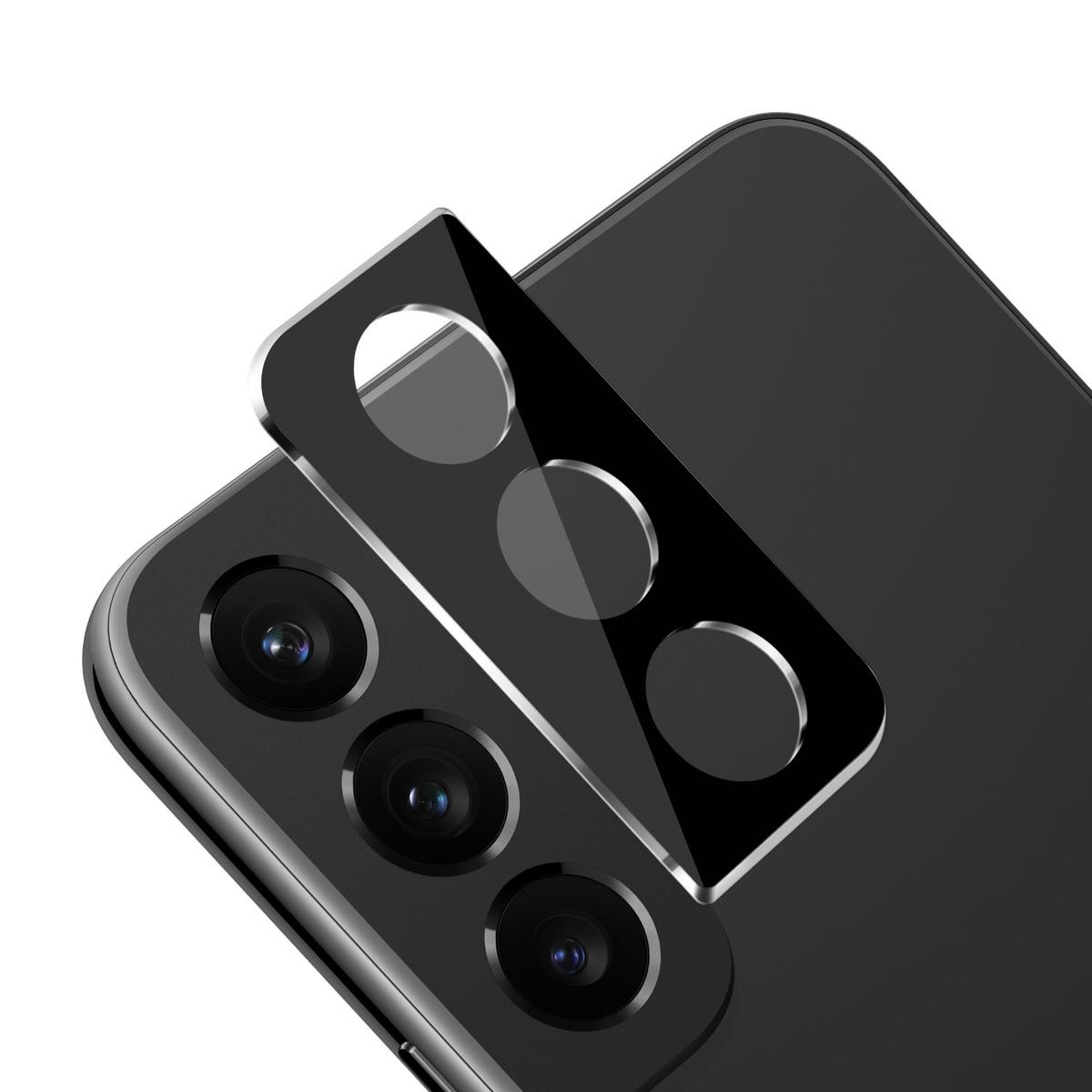 Samsung Galaxy S22 Black Camera Lens Protector Tempered Glass, photo 2 of 2