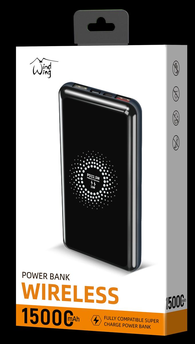 Portable Power Bank with Fast Wireless Charger and Dual USB ports, photo 2 of 2