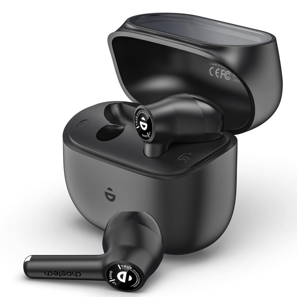 CHOETECH BH-T19 TRUE WIRELESS EARBUDS - 5.3 VERSION - 4 HOURS PLAY TIME - SMART TOUCH - BLACK, photo 4 of 5