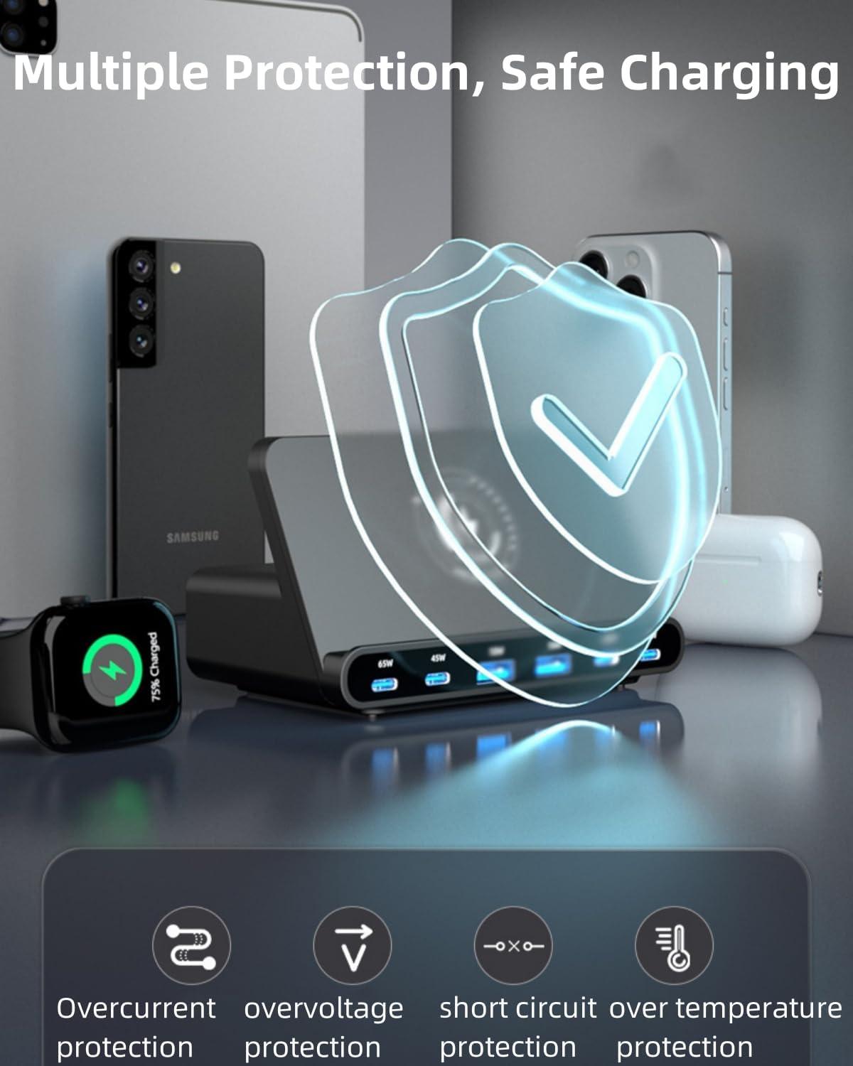 160W USB Charging Station with Wireless Charging, photo 5 of 7