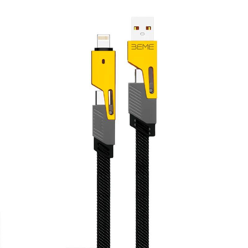 Flat Wire Fast Charging USB-A to Lightning / USB-C Cable – 65W / 27W Power, photo 3 of 5