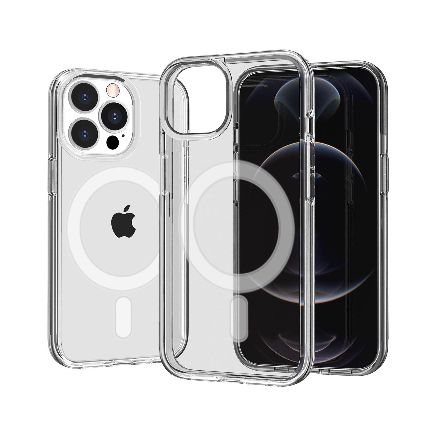 iPhone 15 Sturdy Ultra (Magnetic Circle) Thick 3mm Transparent Hybrid - Clear