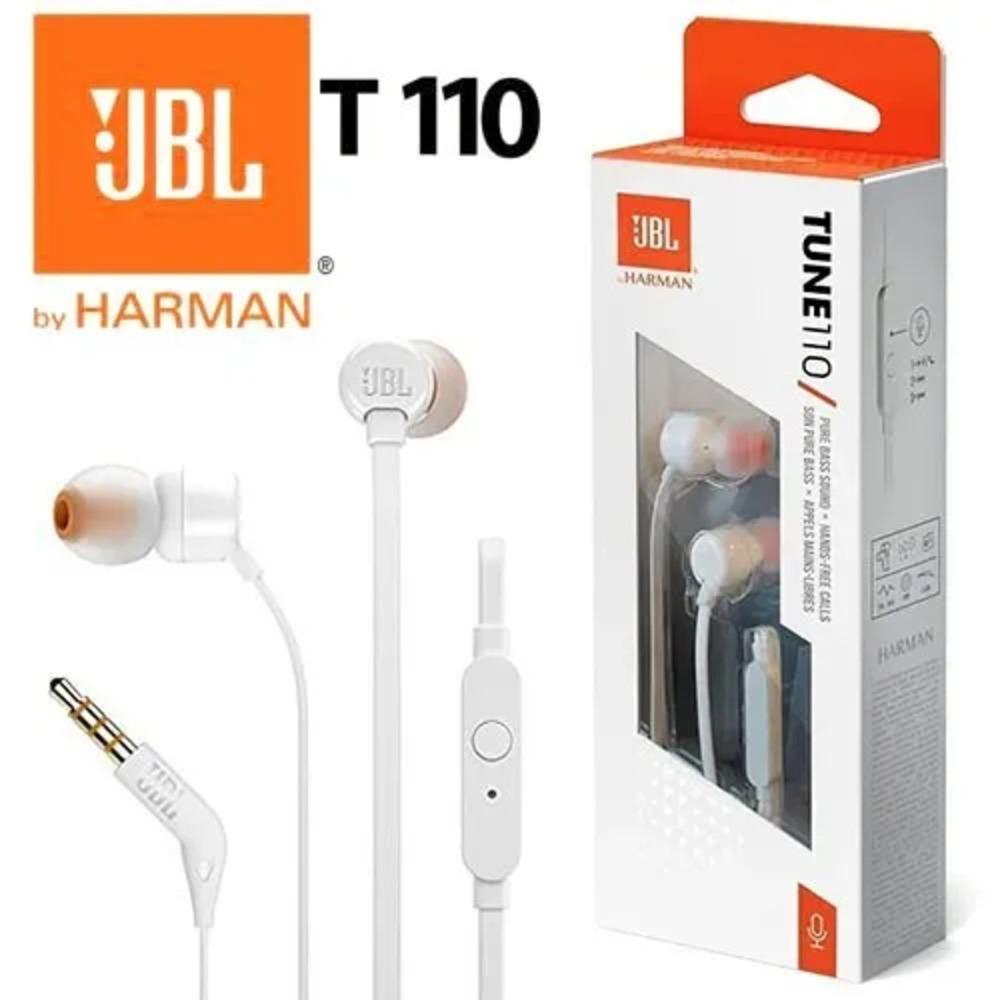JBL Tune 110 Wired In-Ear Earphones - White