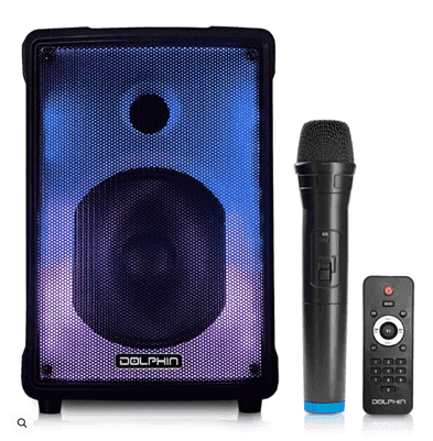 8" Portable 40-Watt-Continous-Power Bluetooth Speaker