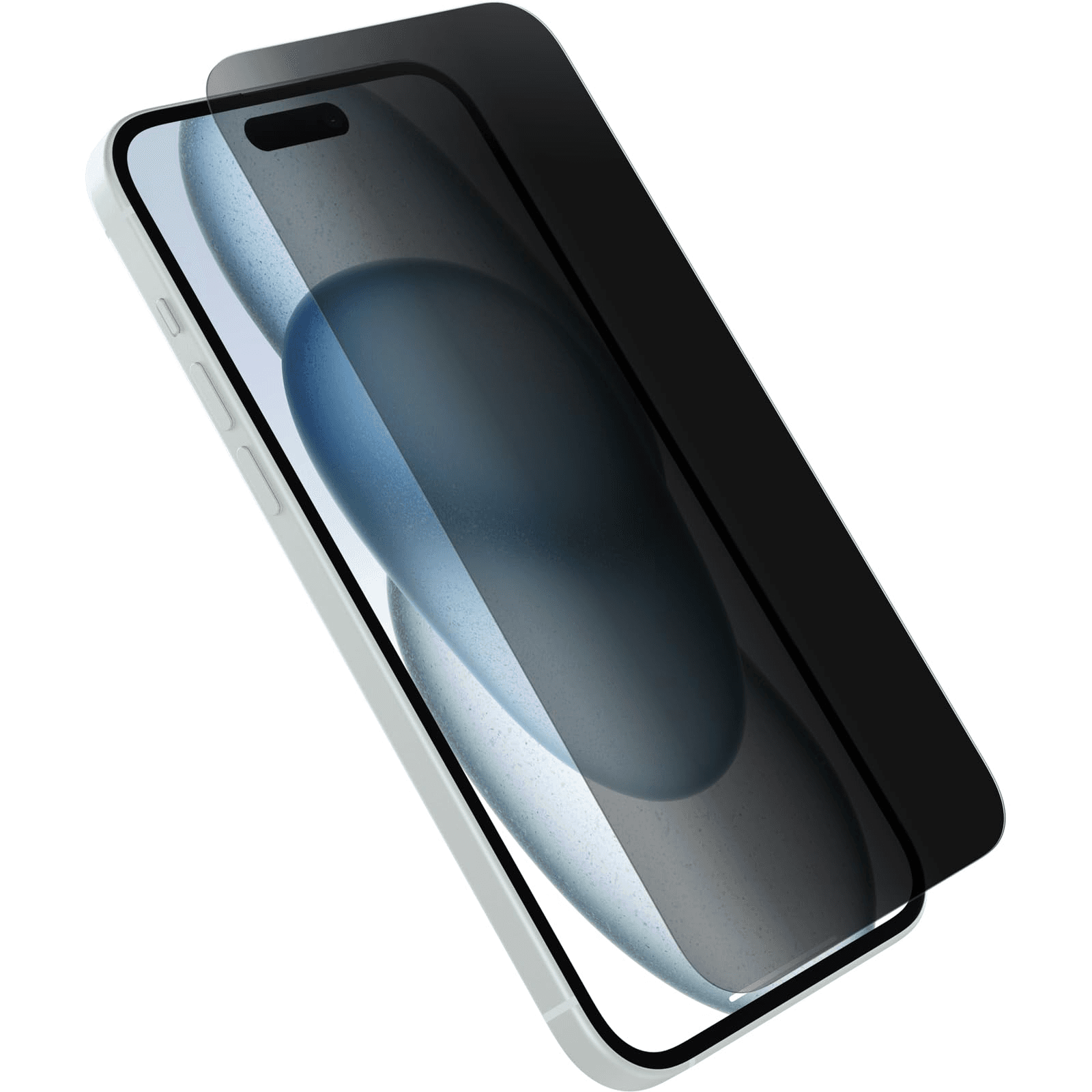 OtterBox iPhone 15 Premium Pro Glass Privacy Guard, Antimicrobial, Anti-Scratch Protection, Shatter Resistant, Crystal Clarity