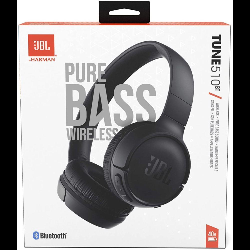 JBL Tune 510Bt Wireless Bluetooth 5.0 On-Ear Headphones-BLACK