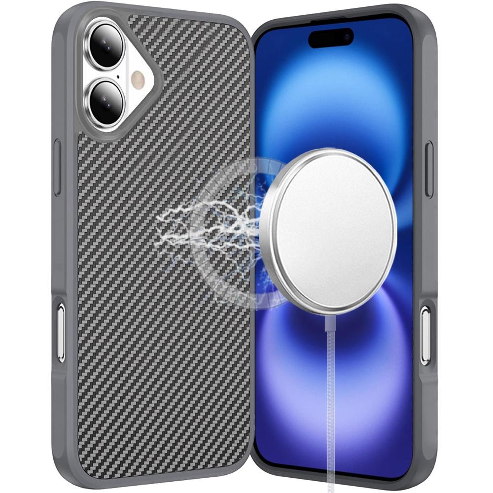 iPhone 17 Carbon Fiber Magnetic Ring Hybrid Cases. Available In Multiple Colors., photo 2 of 4