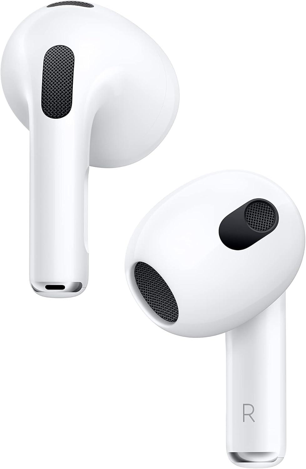 AirPods (3rd Generation) Wireless Ear Buds, Bluetooth Headphones, Personalized Spatial Audio, Sweat and Water Resistant, Lightning Charging Case Included, Up to 30 Hours of Battery Life, photo 3 of 6