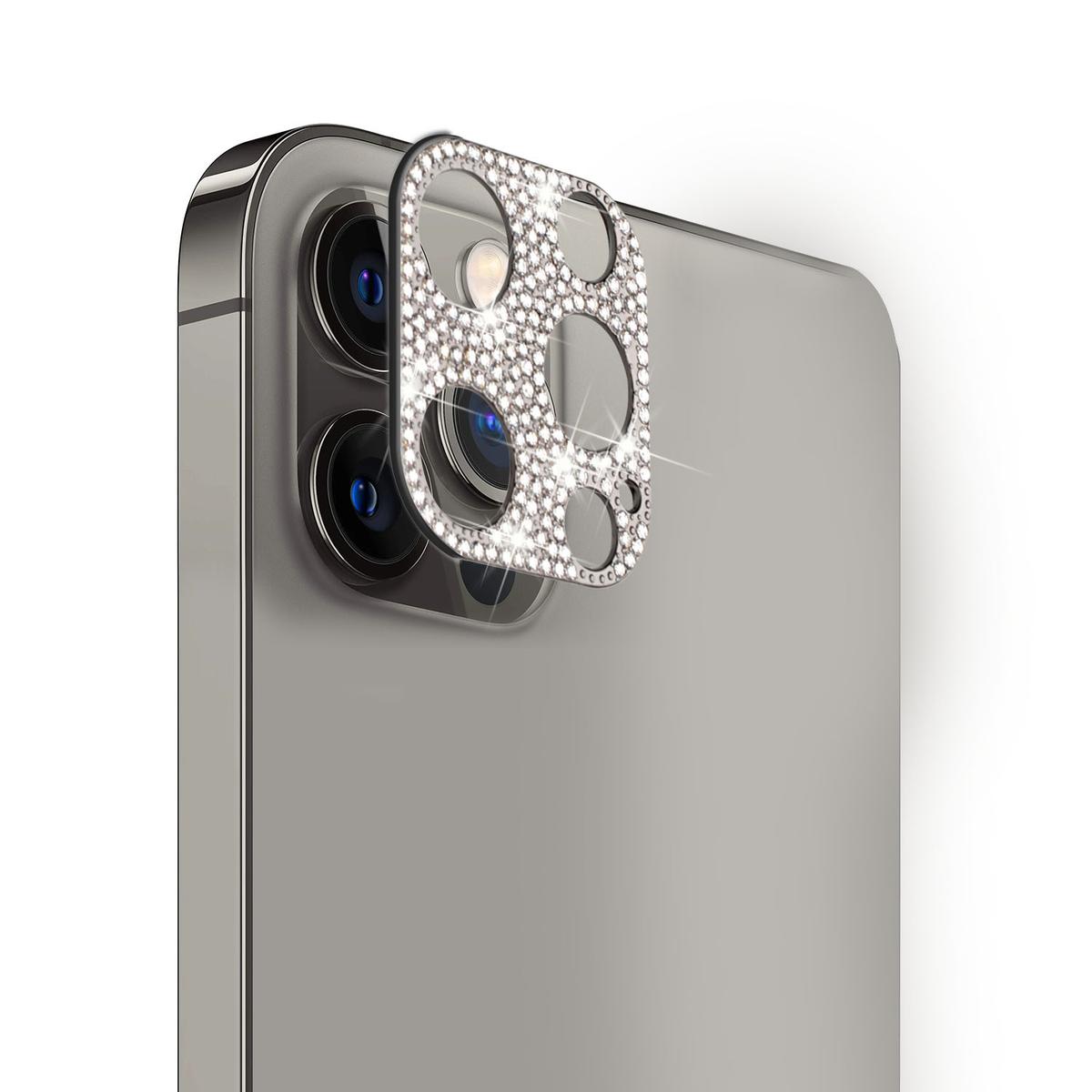 iPhone 14 PLUS Camera Lens Zinc Alloy With Diamond - Black