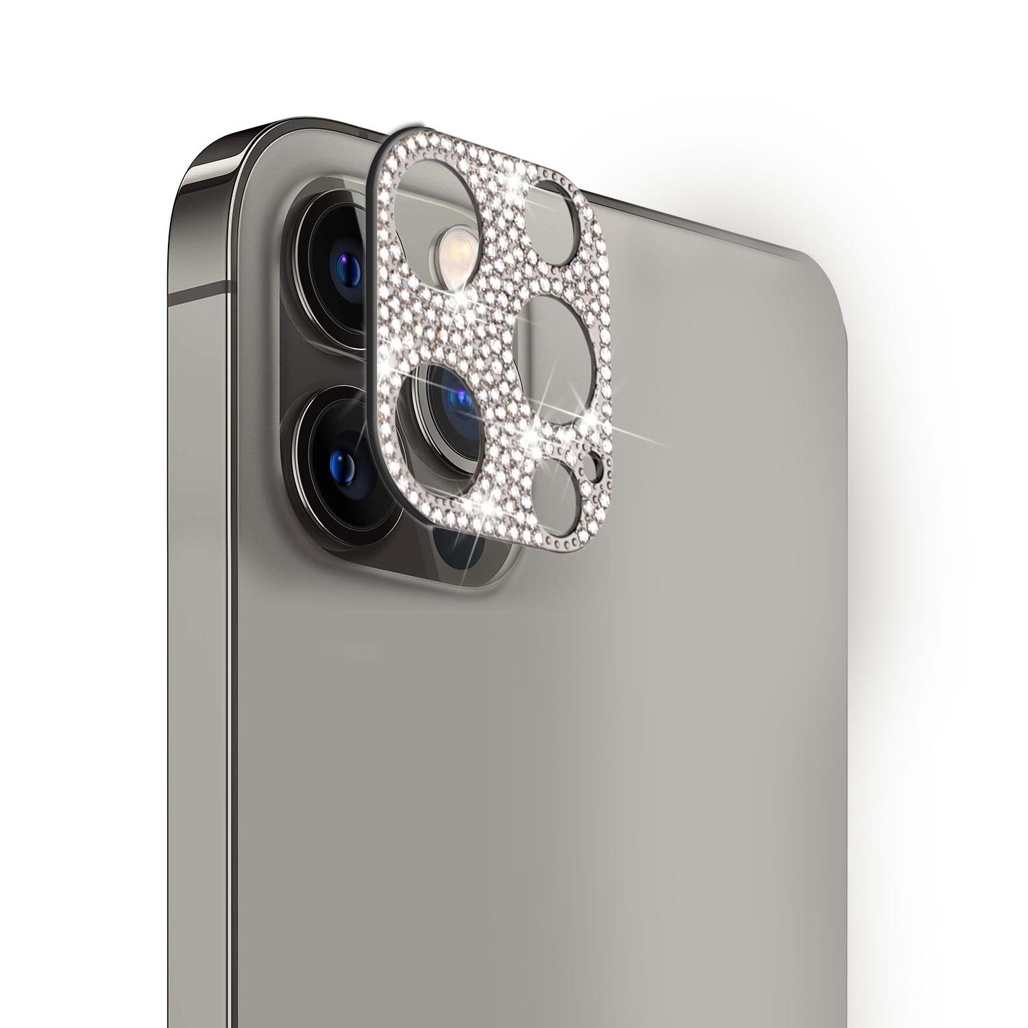 iPhone 14 PLUS Camera Lens Zinc Alloy With Diamond - Black
