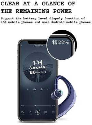 20HRS Talking Time Sporty Bluetooth Earpieces with Microphone and Music SD109 Blue, photo 11 of 12