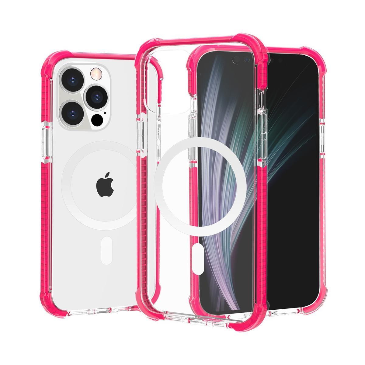 iPhone 14 PLUS Acrylic [Magnetic Circle] Tough 2.5mm Transparent Shockproof Hybrid Case | Heavy-Duty Clear Protection, photo 5 of 12