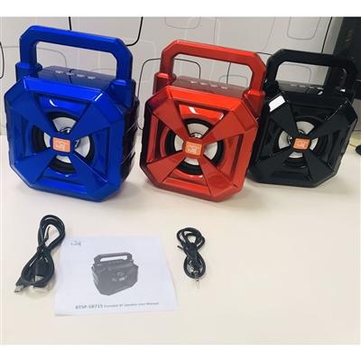 Portable Bluetooth Speaker with handle Loud Sound Heavy Bass Outdoor in Blue, photo 2 of 2