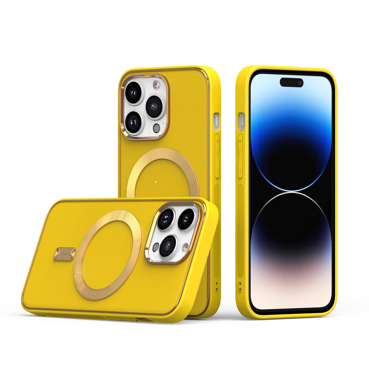 iPhone 14 PRO 6.1" Ultimate PU Leather [Magnetic Circle] Elegant Hybrid Case – Stylish MagSafe-Compatible Protection, photo 9 of 9