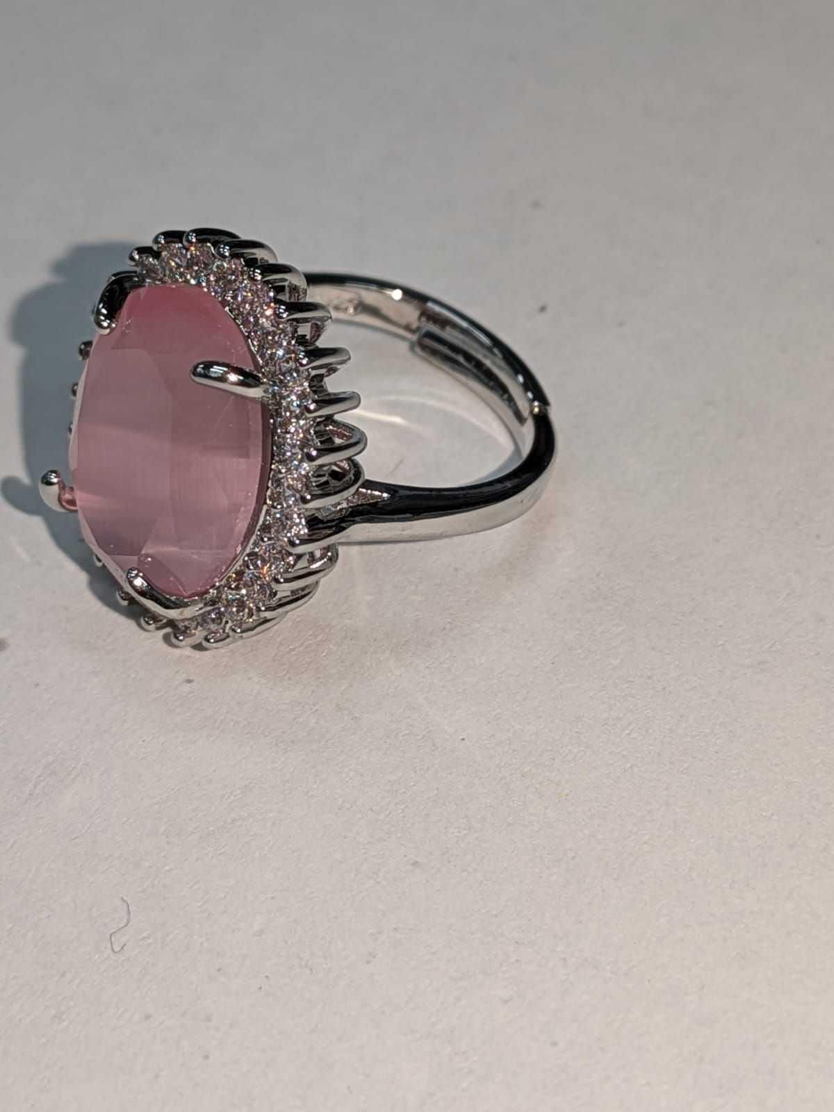 Natural Powder Crystal Suit, Lady's Ring, Granular Crystal, Women's, photo 2 of 3