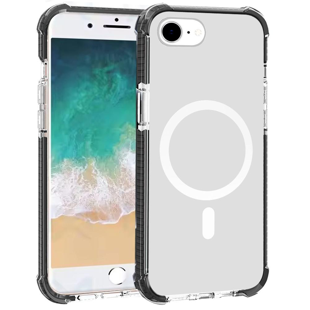 iPhone 16E / SE4 Acrylic Magnetic Circle Hybrid Case – 2.5mm Transparent Shockproof MagSafe-Ready Cover, photo 2 of 9