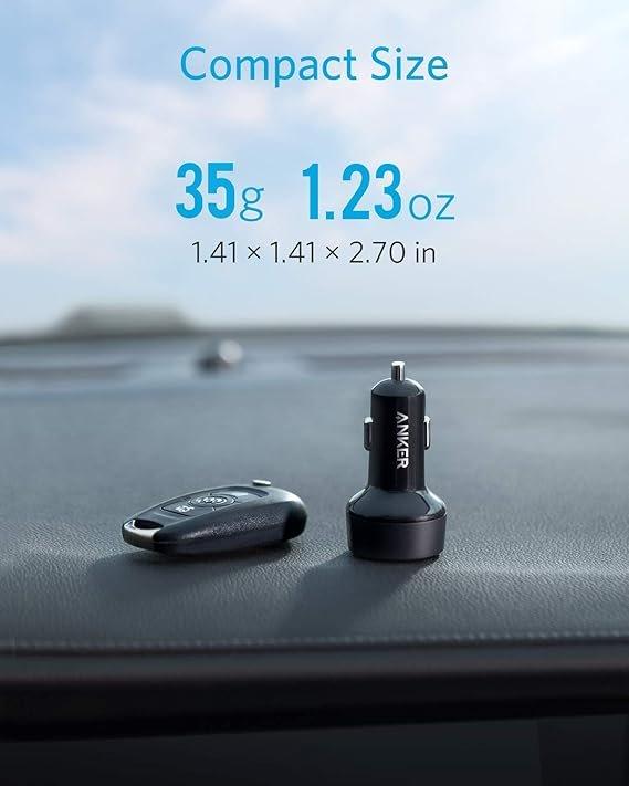 Anker 30W 2-Port Type C Fast Car Charger with 18W Power Delivery and 12W PIQ, PowerDrive PD 2, photo 6 of 7