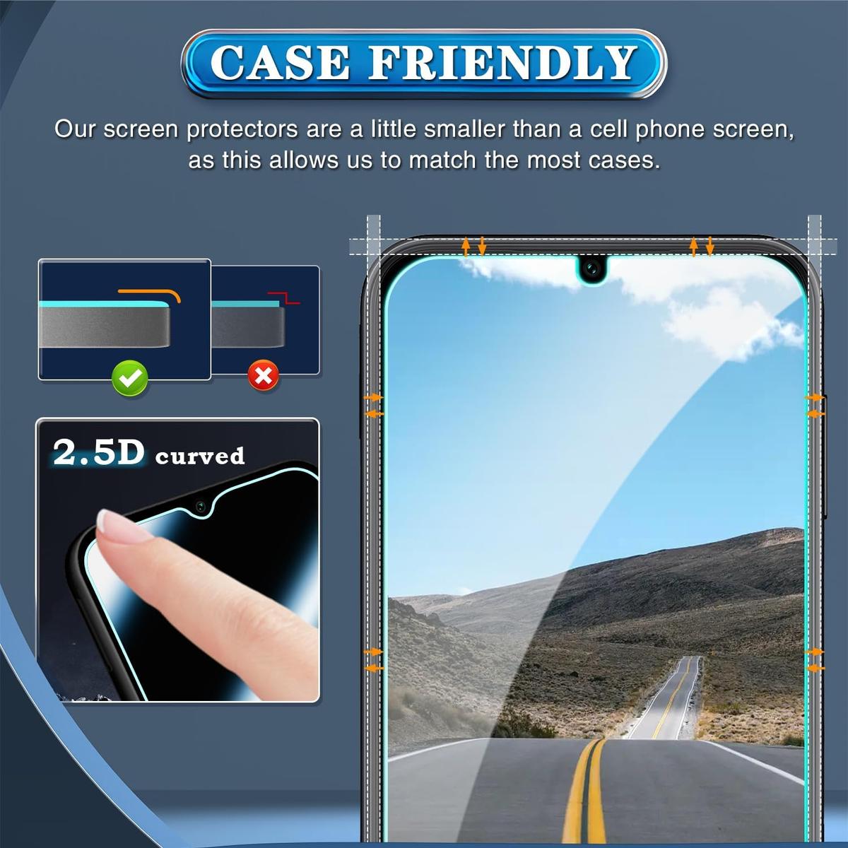 Tempered Glass Screen Protector for Samsung Galaxy A14 – Shatterproof, Anti-Scratch & HD Clear, photo 2 of 3