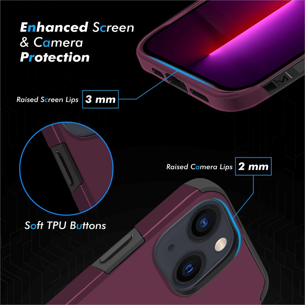 iPhone 13 Pro Premium Minimalistic Slim Tough Shockproof Hybrid Case Cover – Sleek & Durable Protection, photo 2 of 11