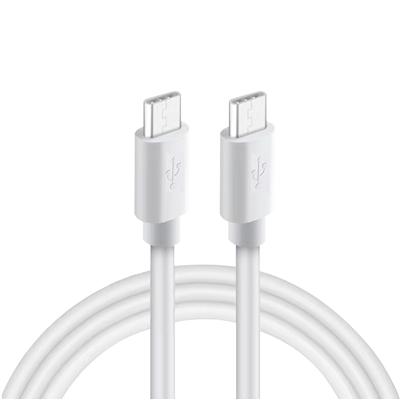 2-IN-1 18W PD Fast Type C&USB Dual Ports Car Charger+Type C to Type C Cable in White, photo 4 of 5