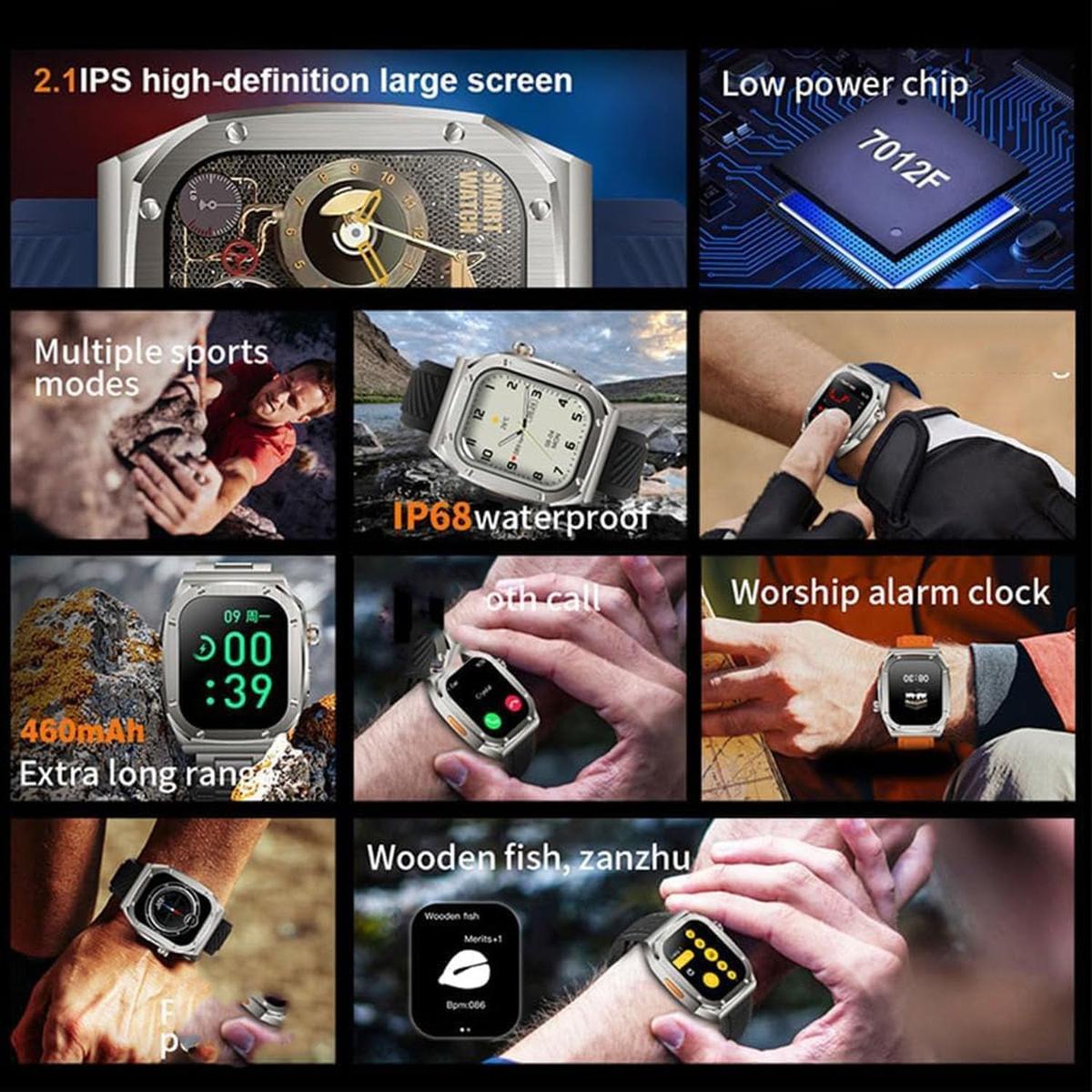 Z85 Max Smartwatch, Z85 Max Smart Watch,Z85 Smart Watch,Z85 Watch,2.1 Inch Utral Large HD Display,Ip68 Wate Rproof Smartwatch, Outdoor Sport Fitness Tracker Watch,460mah Super Long Standby, photo 4 of 5
