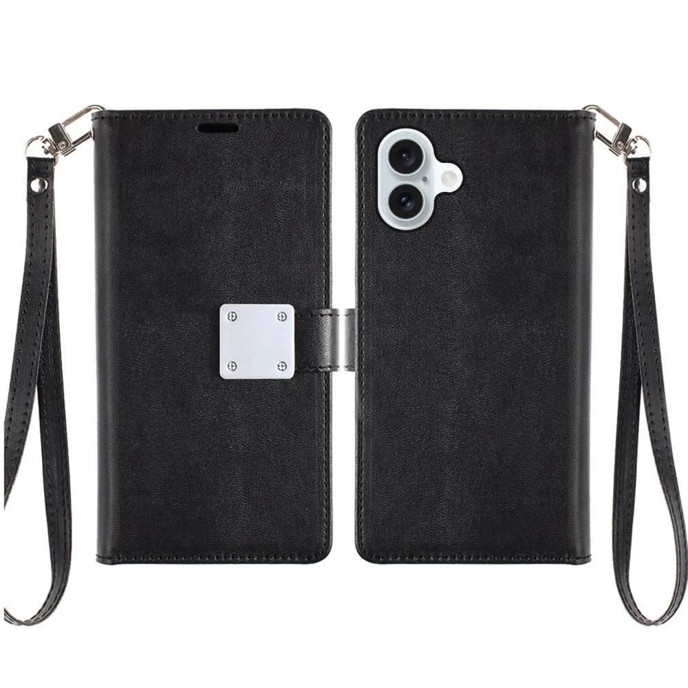 For iPhone 17 Luxury Wallet Style Hybrid Protective Case with ID Card Slot, photo 3 of 4