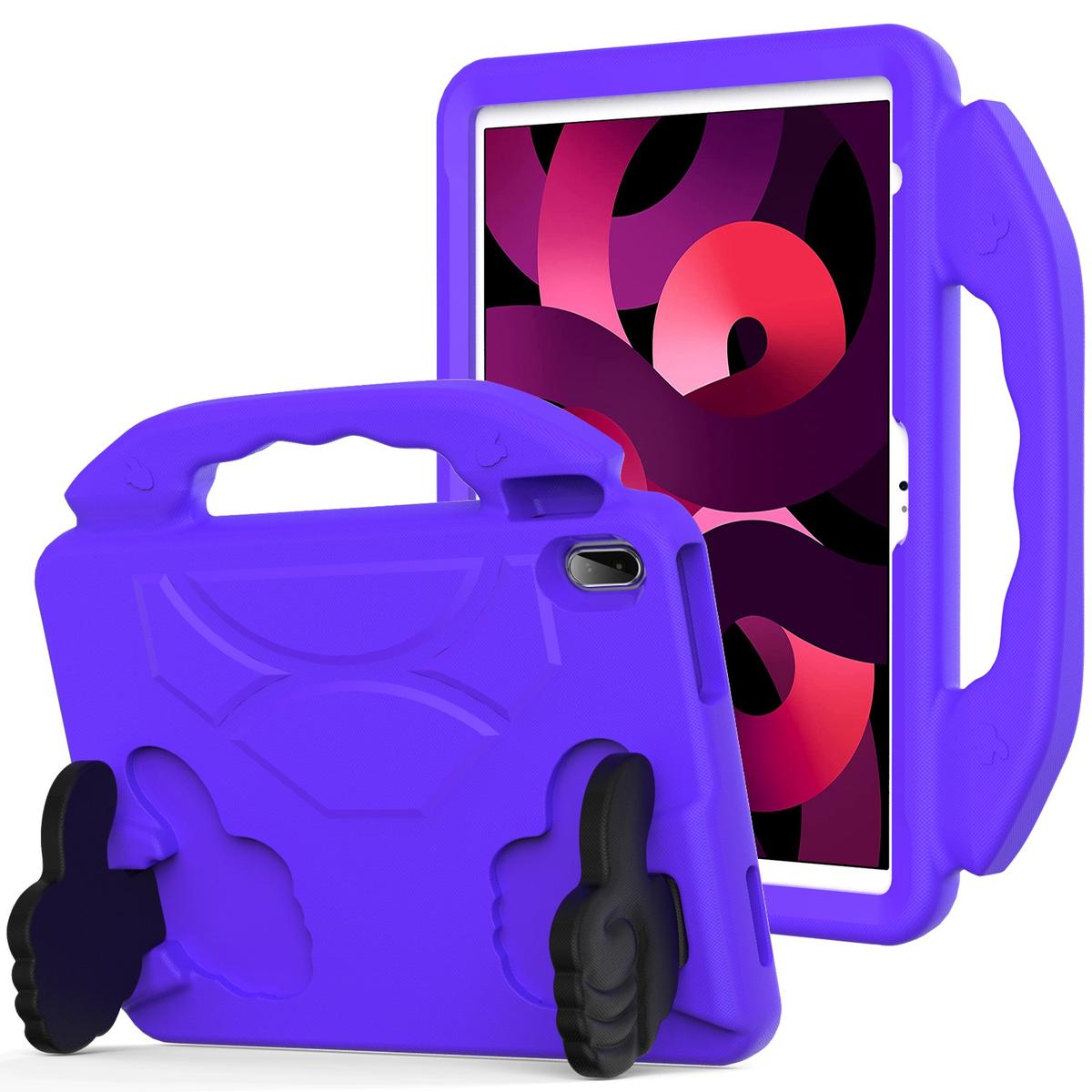 Samsung Galaxy Tab S9 Thumbs Up Kickstand Shockproof Tablet Case Cover - Dark Purple