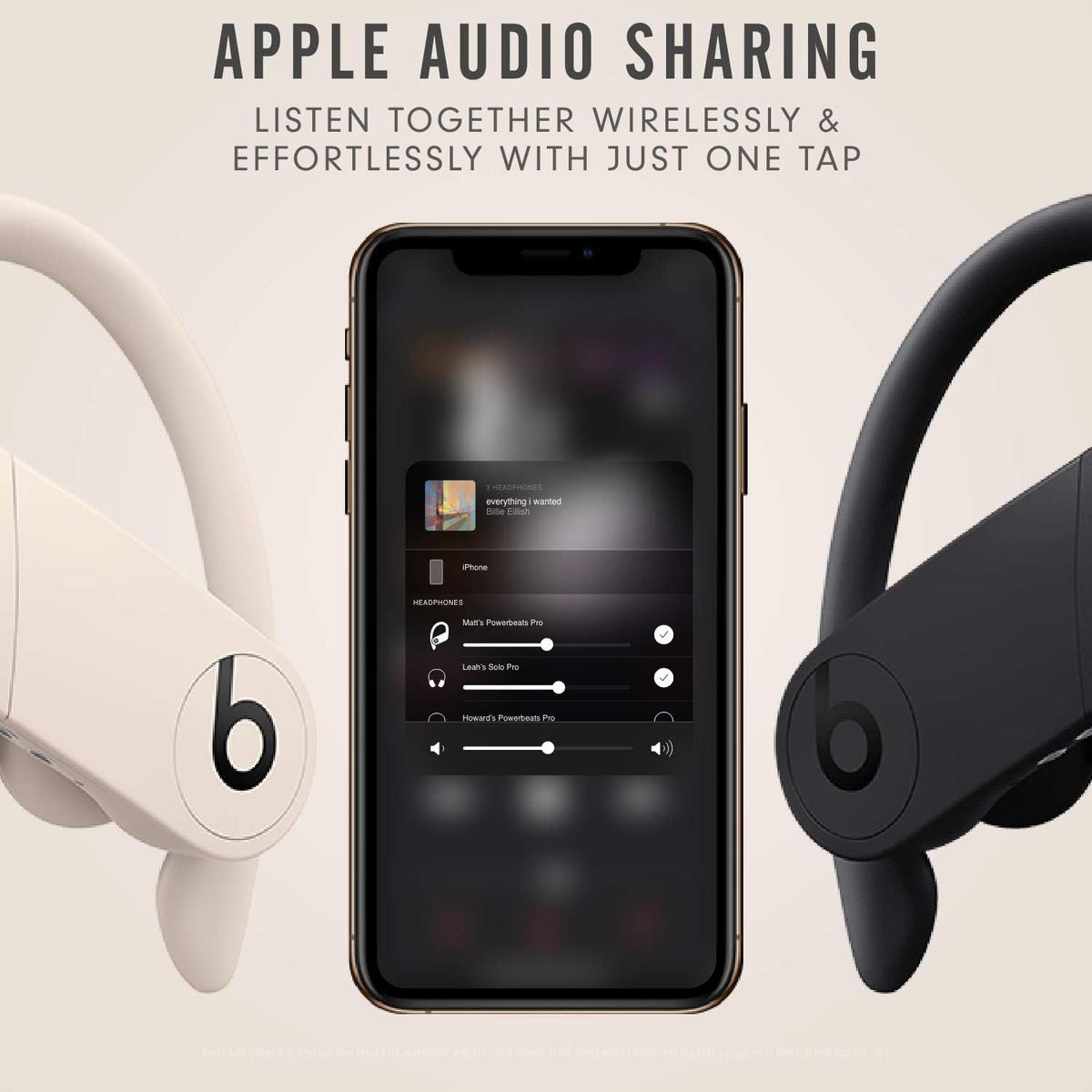 Beats Powerbeats Pro Wireless Earbuds - Apple H1 Headphone Chip, Class 1 Bluetooth Headphones, 9 Hours of Listening Time, Sweat Resistant, Built-in Microphone - Ivory, photo 7 of 7
