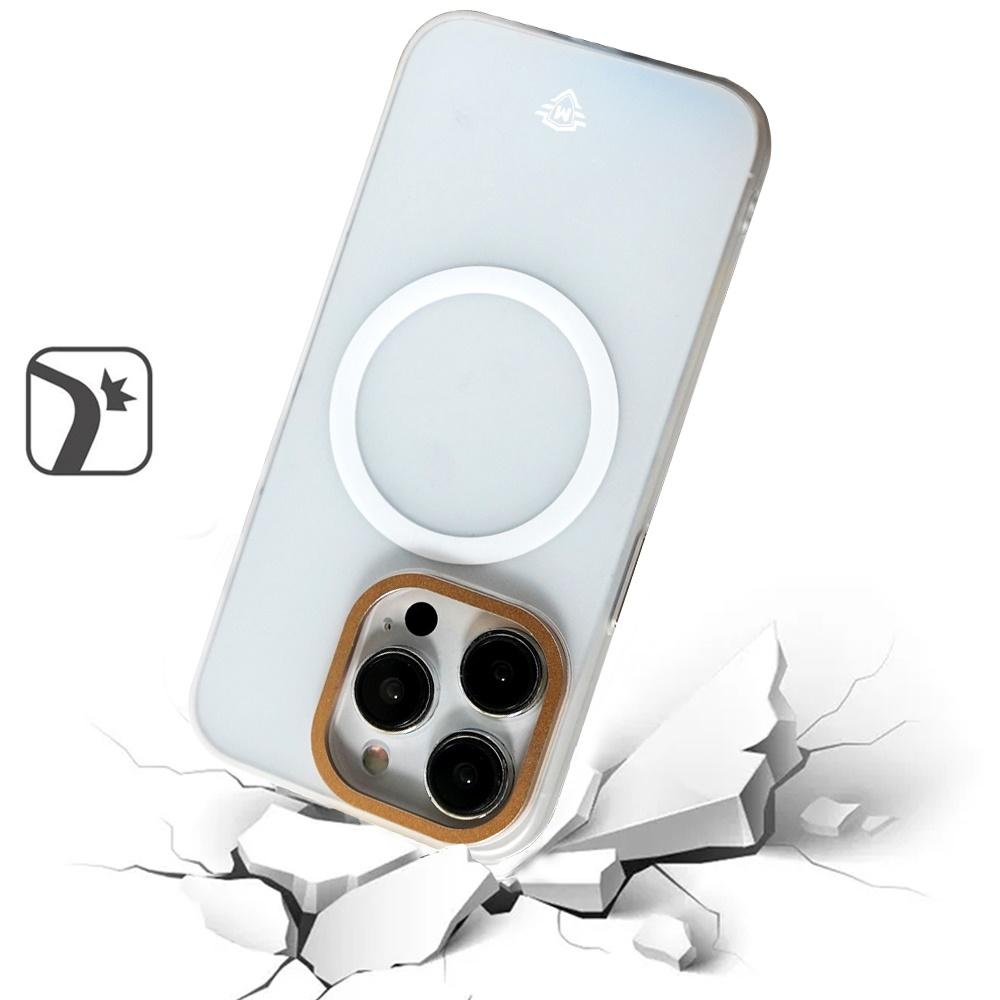 iPhone 15 Plus METKASE Iridescent Spots Hybrid Case with [Magnetic Circle] – Black + Iridescent Accents, photo 8 of 9