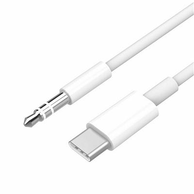 TYPE-C to 3.5mm Jack AUX Audio Adapter Cable in White