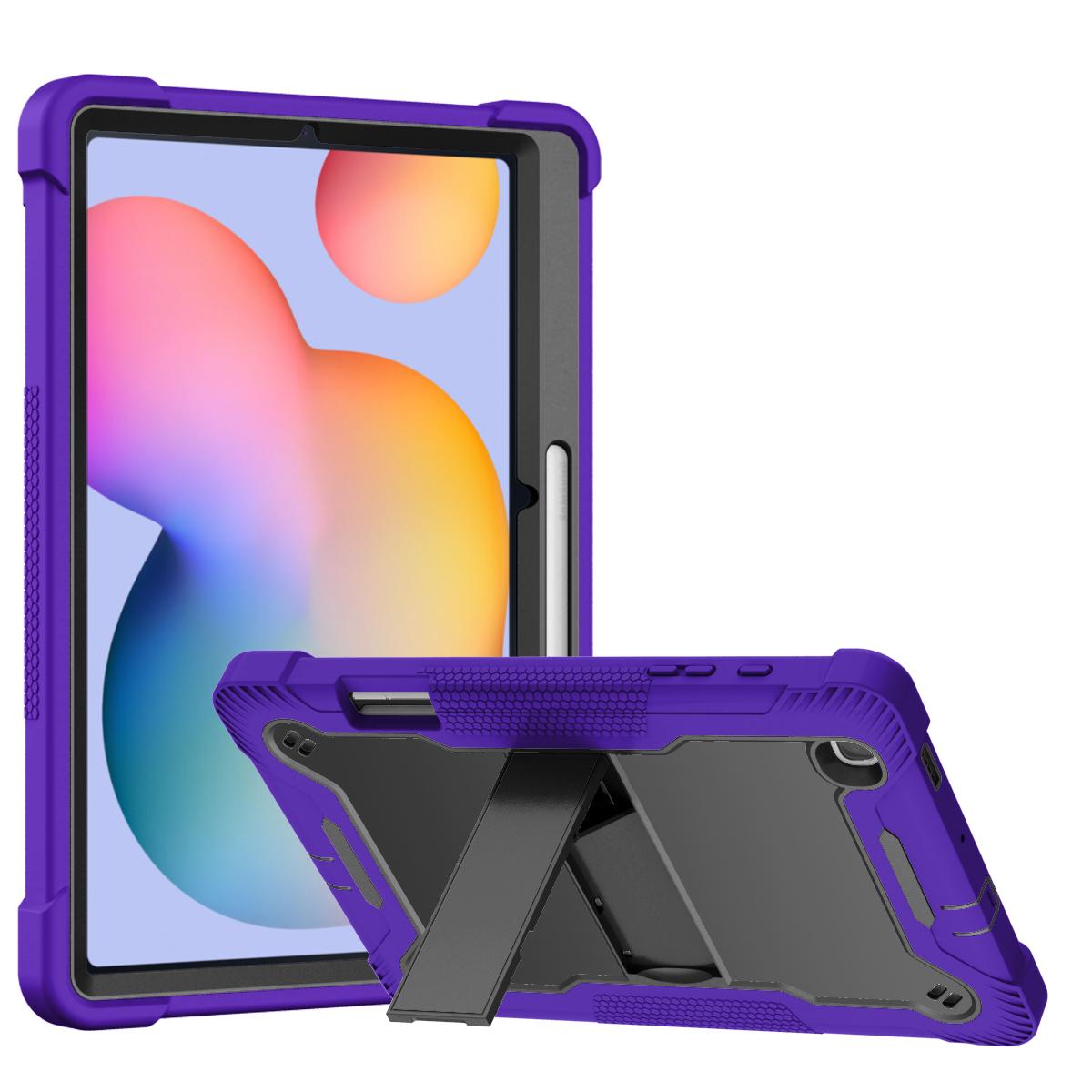 Samsung Galaxy Tab S6 Lite 10.4inch Tough Tablet Strong Kickstand Hybrid Case Cover - Purple