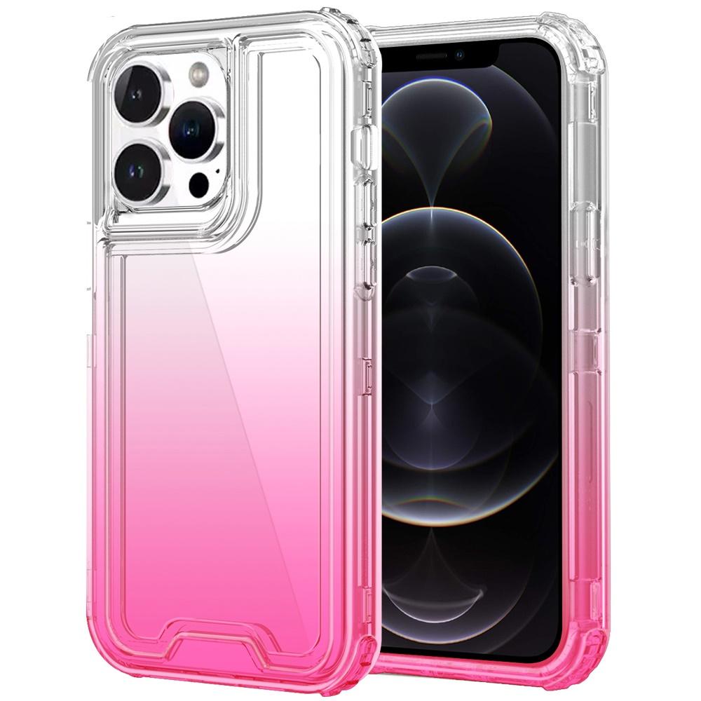 iPhone 12 Pro Max 6.7" 3-in-1 Two-Tone Shockproof Transparent Hybrid Case – Clear, photo 2 of 4