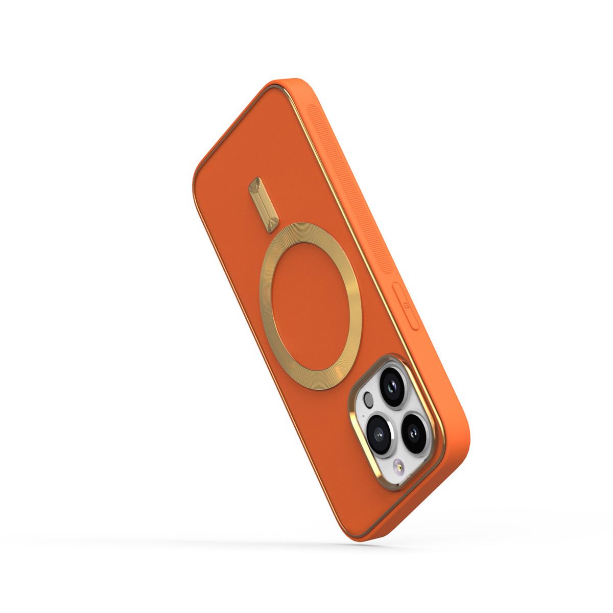 iPhone 14 PRO 6.1" Ultimate PU Leather [Magnetic Circle] Elegant Hybrid Case – Stylish MagSafe-Compatible Protection, photo 5 of 9