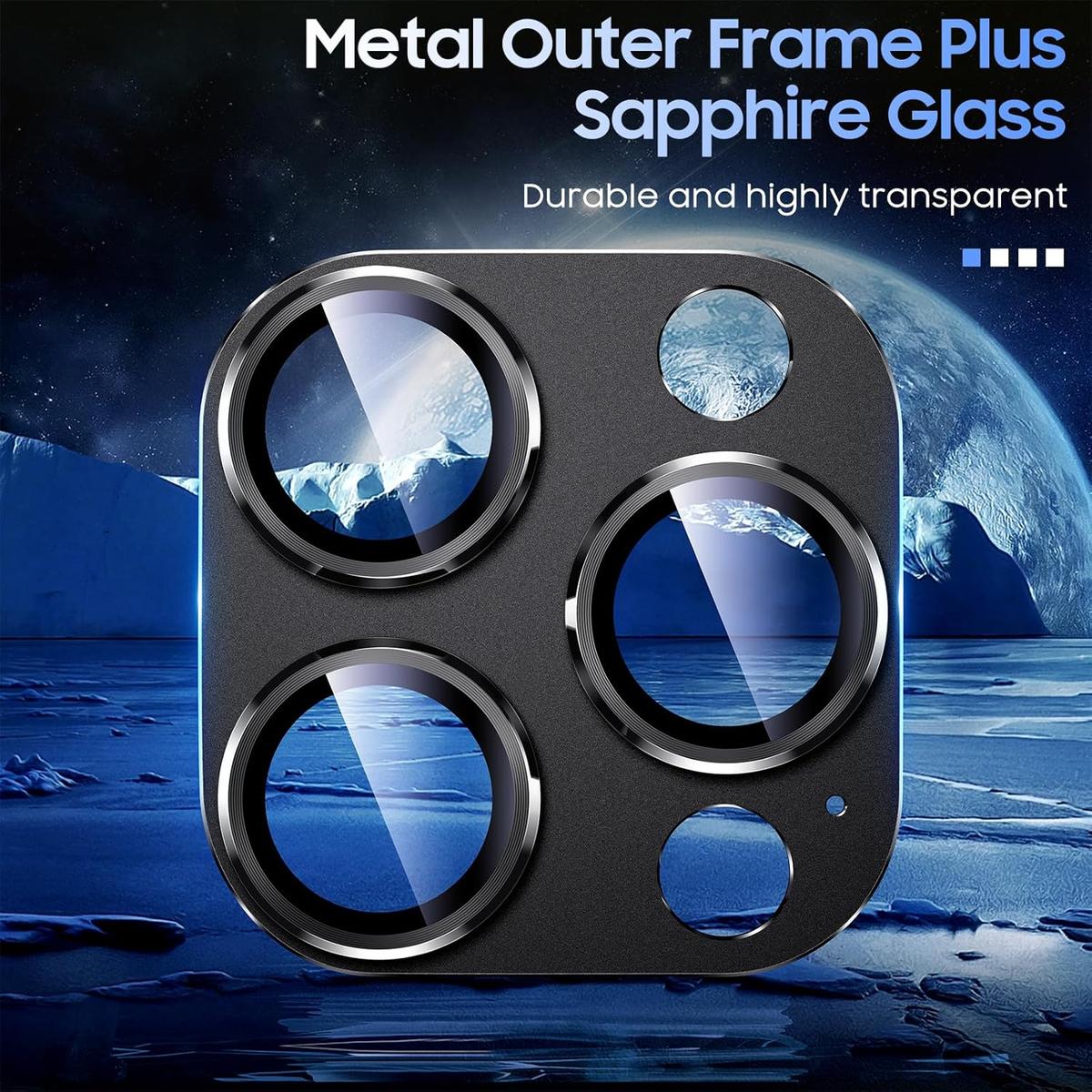 Glass Camera Lens Protector for iPhone 13 Pro / 13 Pro Max – Ultra-Clear, Scratch Resistant, Easy Installation, photo 4 of 6