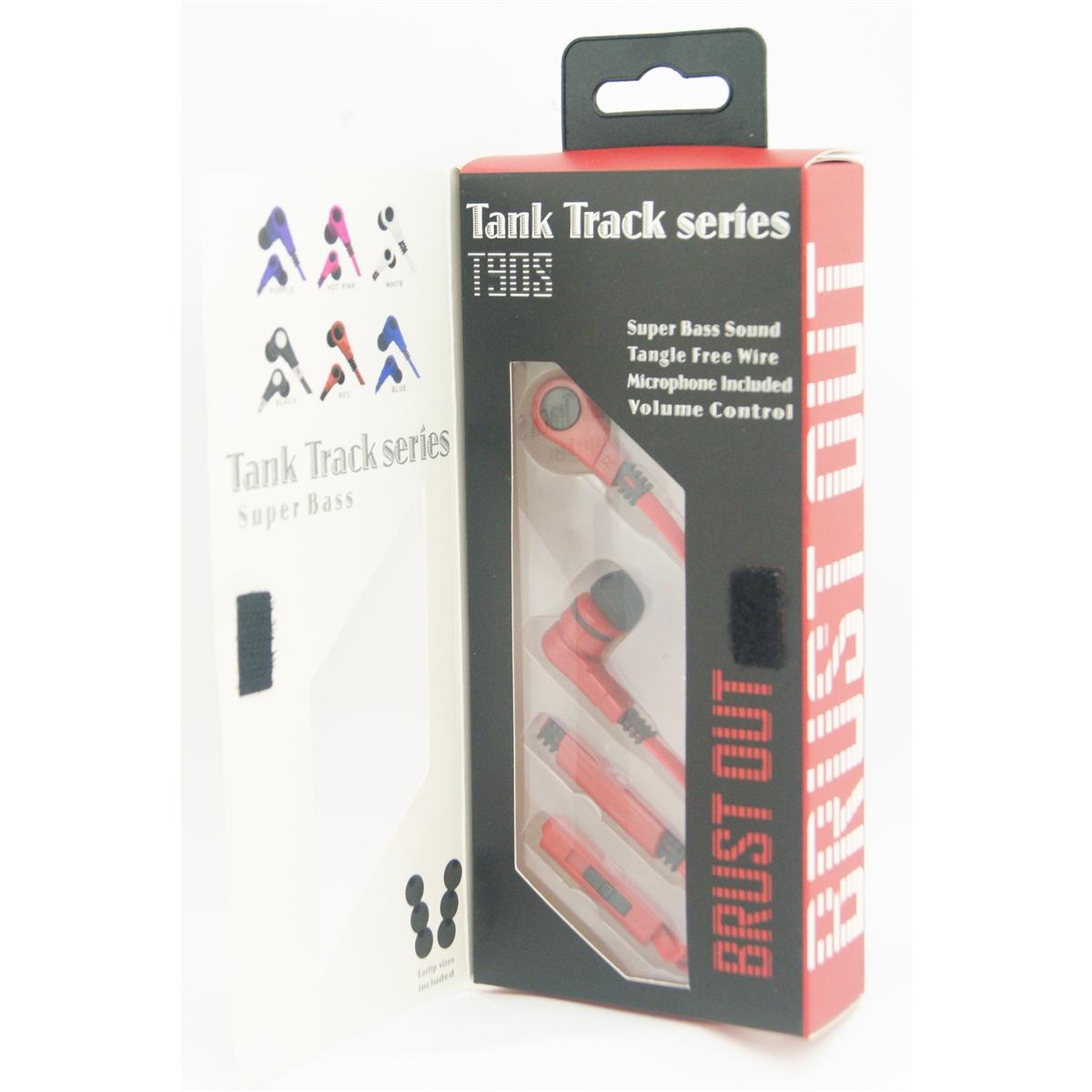 T90V Super Bass Tank Track Hands Free with Volume Control - Red, photo 2 of 4