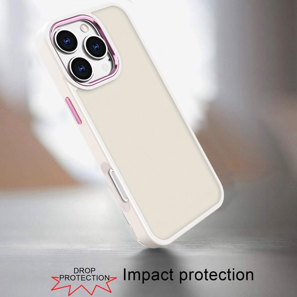iPhone 16 Pro 6.3" Polished Oil Acrylic Hybrid Case | Thick Clear Back with Metal Buttons & Shockproof Protection, photo 2 of 7