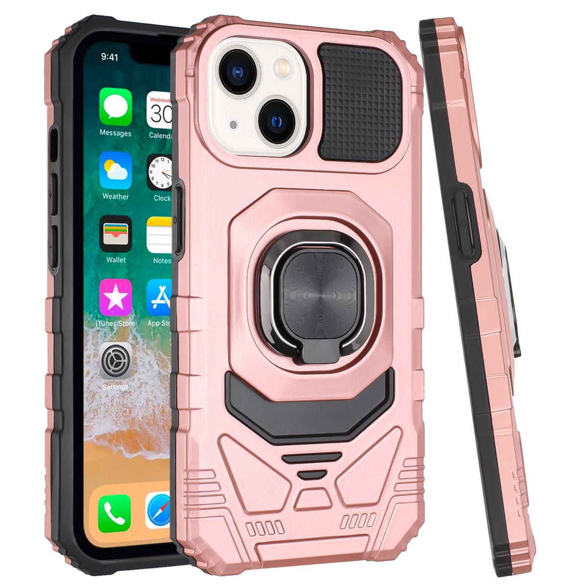 iPhone 15 Pro Max Robotic Hybrid Case – Magnetic Ring Stand, Shockproof, Rugged Armor Cover, photo 6 of 7